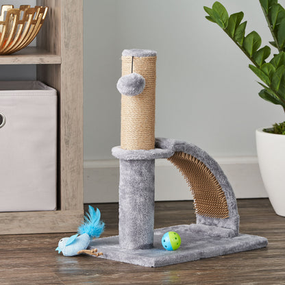 2-In-1 Cat Scratching Post, Beige