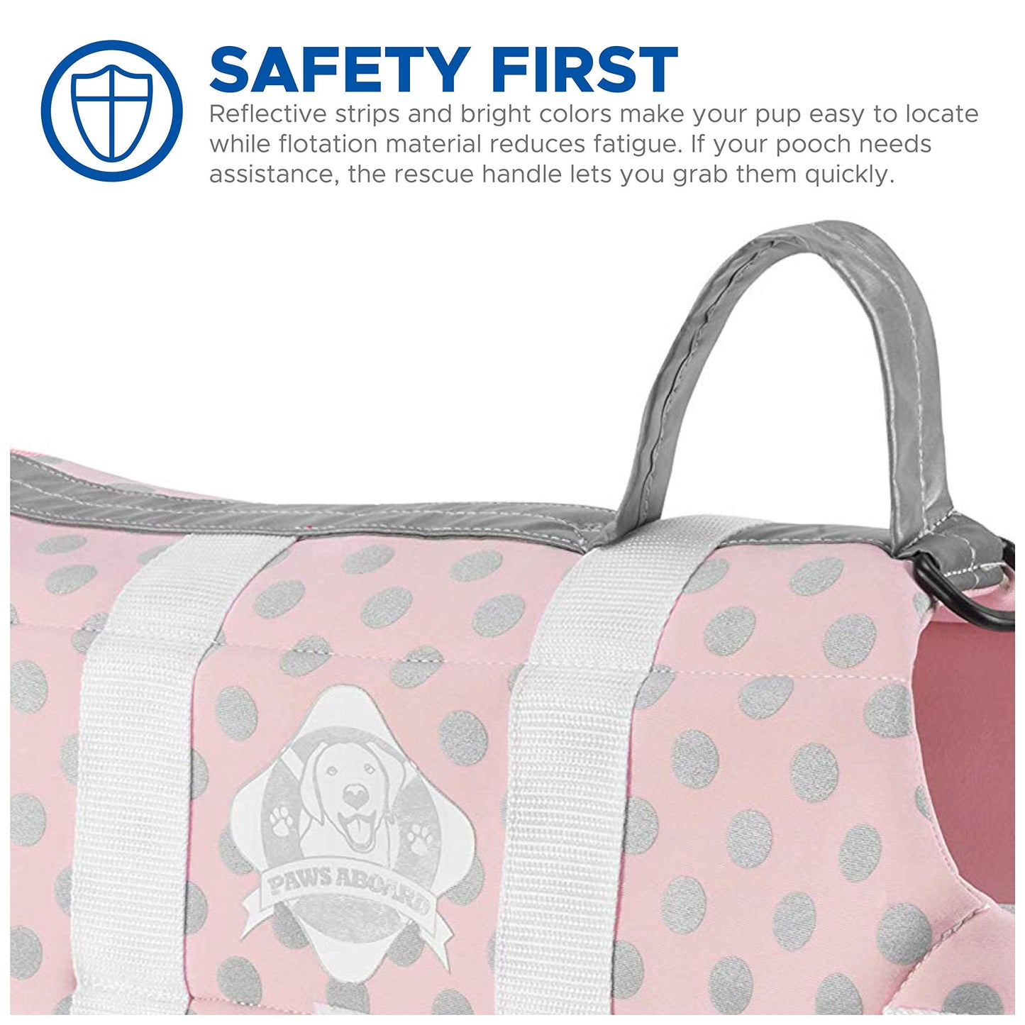 Dog Life Jacket - Keep Your Canine Safe with a Neoprene Life Vest - Designer Life Jackets - Perfect for Swimming and Boating - Blue and Yellow, Medium