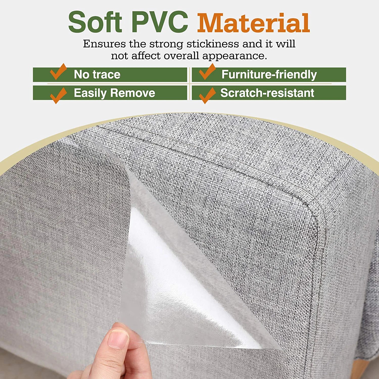 Cat Scratch Furniture Protector,【16 Pack】Cat Scratch Deterrent Tape, Furniture Protectors Training Tape, Couch Corner Cat Scratch Repellent with 90 PCS Upholstery Pins, White